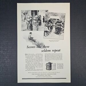 1927 Folmer Graflex Camera Vintage Print Ad Rochester NY Kodak Eastman MacDonald